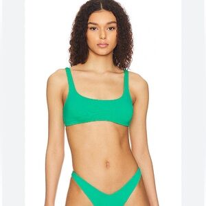 L*Space Prince Bikini Top in Jade Size XS